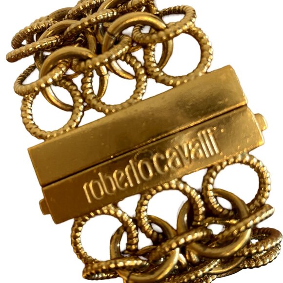 Roberto Cavalli Gold Colored Chain Watch - Picture 5 of 7